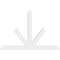 Ekena Millwork Saratoga Architectural Grade PVC Gable Bracket, 60"W x 40"H x 2"D x 4"F, 16/12 Pitch GBP060X40X0204SAR00 - alternate 4